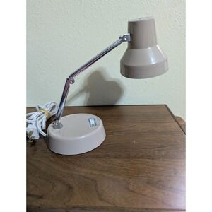Vtg Desk Lamp Gooseneck table light Office Adjustable Lamp Mcm Tensor Toggle Swi